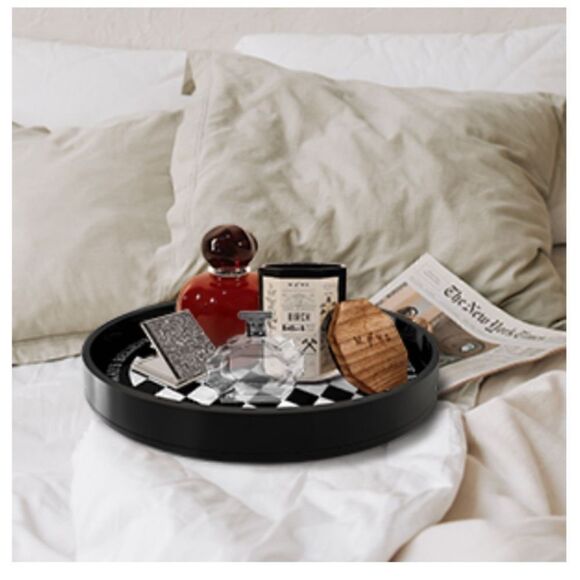 Round Lucite Serving Tray. NIB - Picture 6 of 7